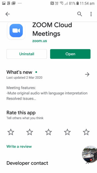 app store zoom app download