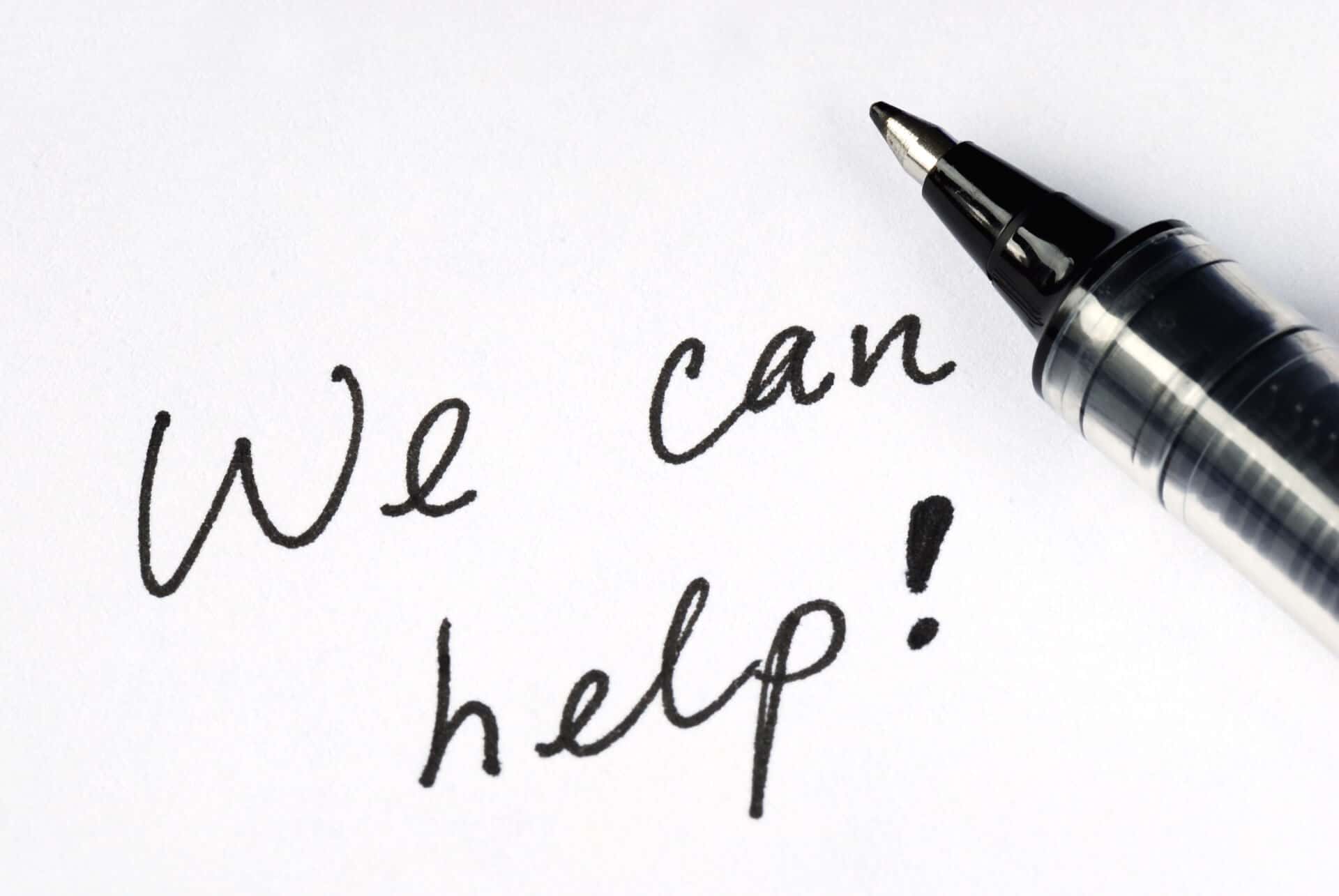 Wording: We can help!